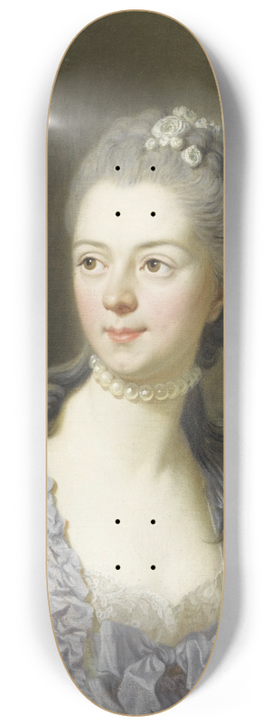 Louis-Michel Van Loo - Portrait de la princesse Galitzine 8.25 inch art skate deck