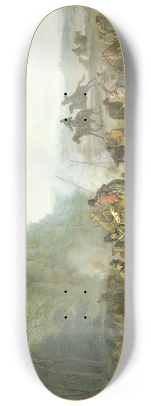 Louis Moritz - Cossack Bivouac, 1813 8.25 inch art skate deck