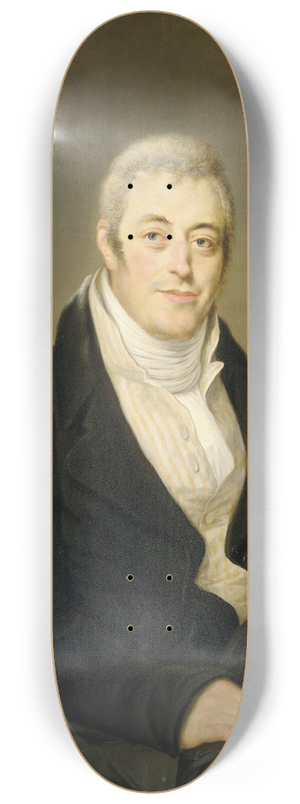 Louis Moritz - Portrait of Jonas Daniel Meijer (1780-1834) 8.25 inch art skate deck