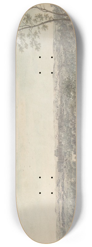 Louis Nicolas de Lespinasse - Versailles Seen from the Southwest 8.25 inch art skate deck