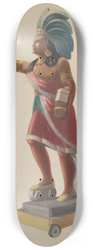 Louis Plogsted - Cigar Store Indian 8.25 inch art skate deck