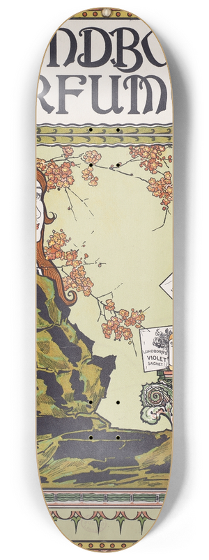 Louis Rhead - Lundborgs perfumes 8.25 inch art skate deck Louis Rhead - Lundborgs perfumes 8.25 inch art skate deck