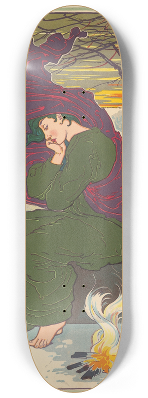 Louis Rhead - October, November, December 8.25 inch art skate deck Louis Rhead - October, November, December 8.25 inch art skate deck