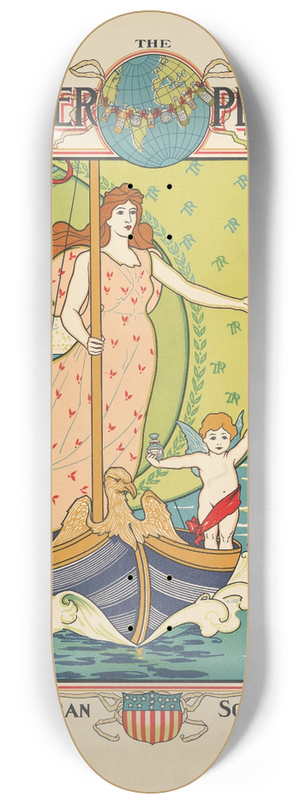 Louis Rhead - Ricksecker Perfumes 8.25 inch art skate deck Louis Rhead - Ricksecker Perfumes 8.25 inch art skate deck