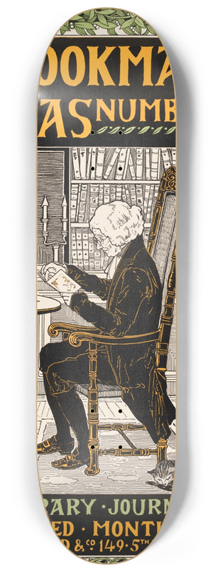 Louis Rhead - The bookman Xmas number 8.25 inch art skate deck