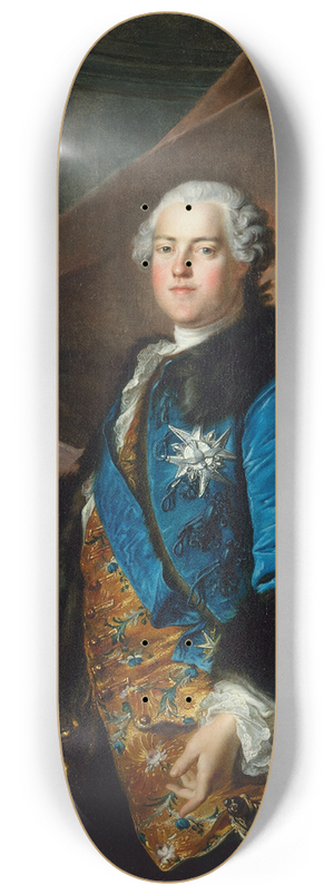 Louis Tocqu - Portrait dAbel Poisson, marquis de Marigny 8.25 inch art skate deck Louis Tocqu - Portrait dAbel Poisson, marquis de Marigny 8.25 inch art skate deck