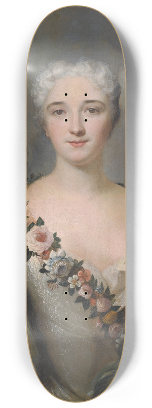 Louis Tocqu - Portrait of a Lady 8.25 inch art skate deck Louis Tocqu - Portrait of a Lady 8.25 inch art skate deck