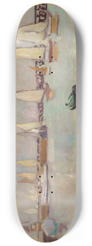 Louis Valtat - Barques et voiliers  Ouistreham 8.25 inch art skate deck