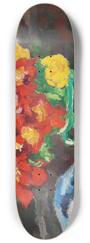 Louis Valtat - Cruche verte, renoncules jaunes et rouges 8.25 inch art skate deck