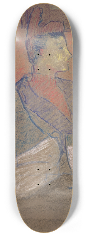 Louis Valtat - La Dame au caf 8.25 inch art skate deck