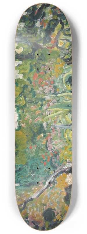 Louis Valtat - Le jardin de la maison au toit rouge 8.25 inch art skate deck