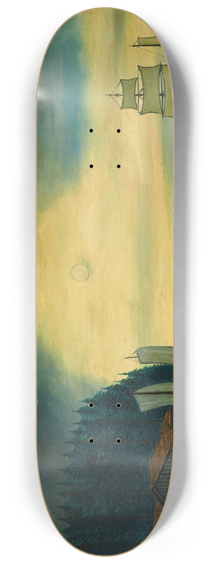 Louis Vivin - Nuit de pleine lune 8.25 inch art skate deck Louis Vivin - Nuit de pleine lune 8.25 inch art skate deck