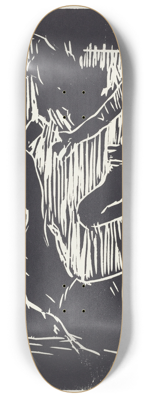 Lovis Corinth - Cain and Abel (Brudermord) 8.25 inch art skate deck
