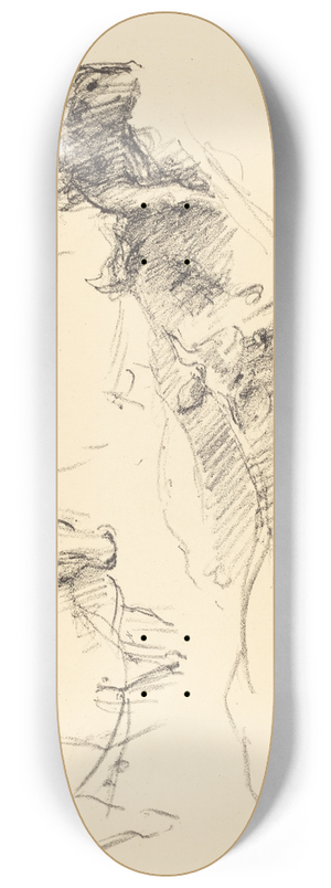 Lovis Corinth - Cows (Khe) 8.25 inch art skate deck