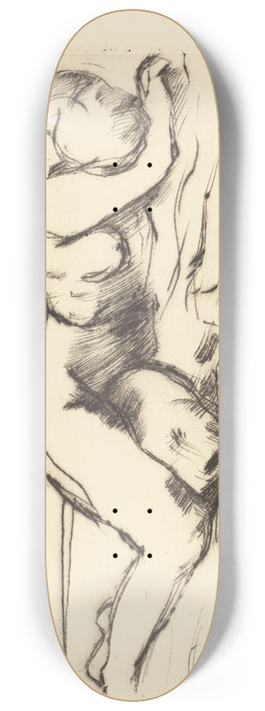 Lovis Corinth - Female Nude (Weiblicher Akt) 8.25 inch art skate deck