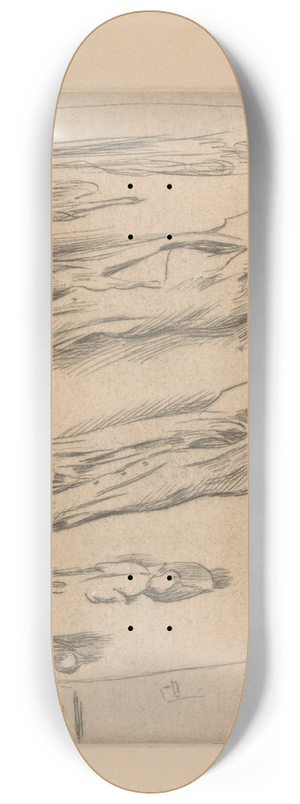 Lovis Corinth - Geslachte varkens 8.25 inch art skate deck