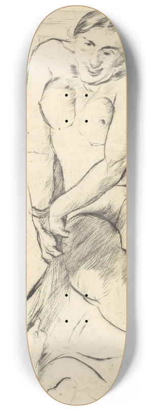 Lovis Corinth - Joseph and Potiphars Wife  II (Joseph und Potiphars Weib II) 8.25 inch art skate deck