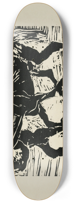 Lovis Corinth - Mann Und Pferd 8.25 inch art skate deck