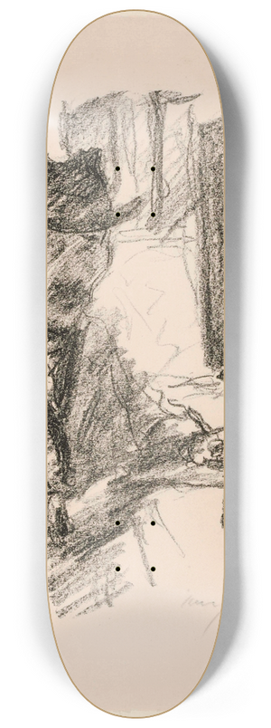 Lovis Corinth - Self-Portrait 8.25 inch art skate deck