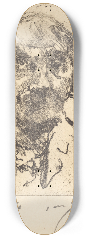 Lovis Corinth - Self-Portrait (Selbstbildnis) 8.25 inch art skate deck