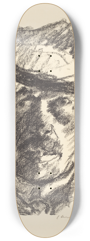 Lovis Corinth - Self-Portrait (Selbstbildnis) II 8.25 inch art skate deck