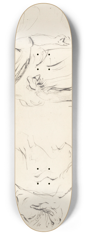 Lovis Corinth - The Banquet of Trimalchio  pl.XI 8.25 inch art skate deck