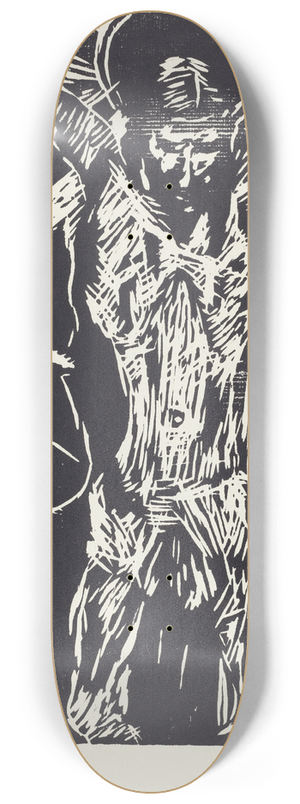 Lovis Corinth - The Crucifixion (Christus am Kreuz) 8.25 inch art skate deck