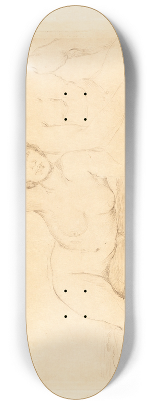 Lovis Corinth - Two Nudes (Zwei Menschen) 8.25 inch art skate deck