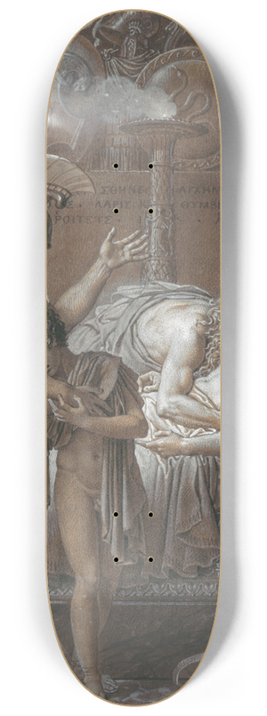 Anne Louis Girodet-Trioson - The Mourning of Pallas 8.25 inch art skate deck