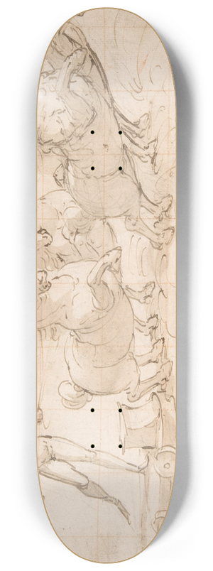 Luca Cambiaso - Apollo Driving the Chariot of the Rising Sun 8.25 inch art skate deck