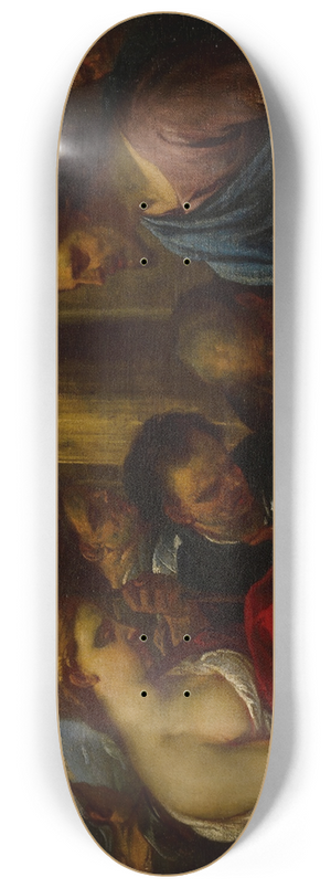 Luca Giordano - Christ and the Adulteress 8.25 inch art skate deck