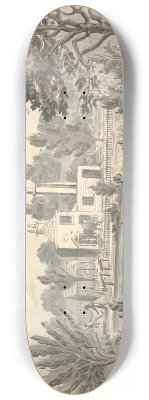 Anne Rushout - Cottage Near Snaresbroke, May 11th, 1829 8.25 inch art skate deck