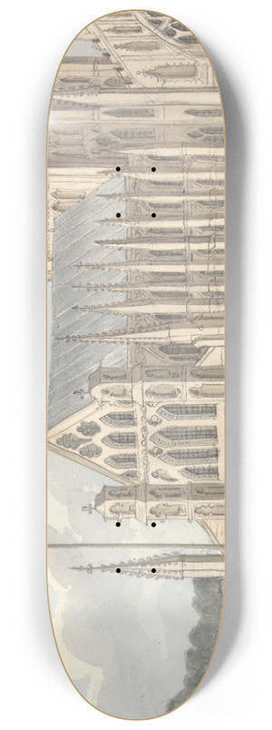Anne Rushout - Ely Cathedral, August 5, 1824 8.25 inch art skate deck