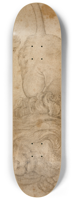 Lucas Cranach the Elder - Study of a Lion 8.25 inch art skate deck