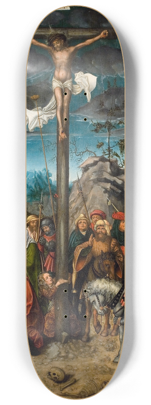 Lucas Cranach the Elder - The Crucifixion 8.25 inch art skate deck