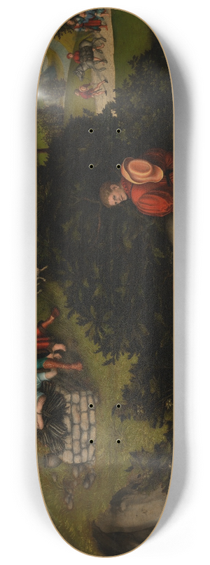 Lucas Cranach the Elder - The Sacrifice of Abraham 8.25 inch art skate deck