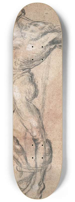 Lucas Cranach the Elder - Thief on the cross, facing left 8.25 inch art skate deck