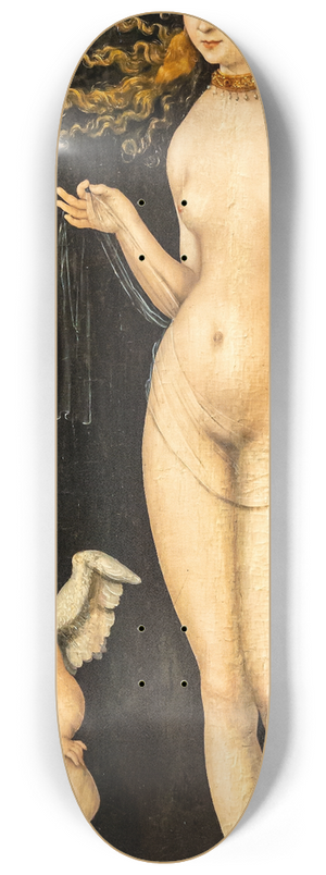 Lucas Cranach the Elder - Venus and Cupid 8.25 inch art skate deck