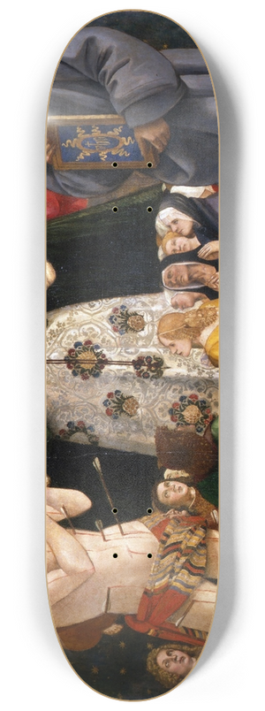 Luca Signorelli - Madonna of Mercy and Saints Sebastian and Bernardino da Siena 8.25 inch art skate deck
