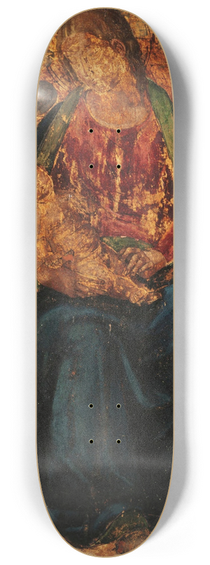 Luca Signorelli - Virgin and Child with the Archangel Gabriel and an Unidentified Saint 8.25 inch art skate deck