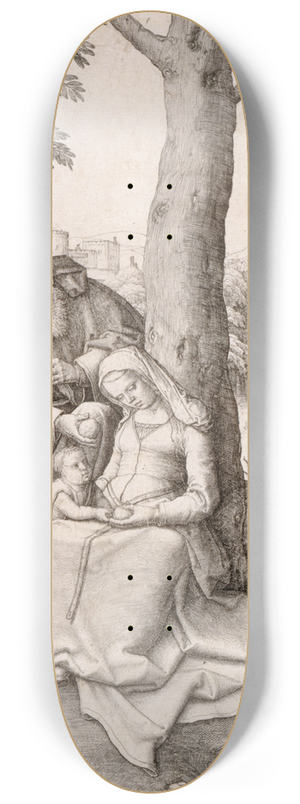 Lucas Van Leyden - The Holy Family 8.25 inch art skate deck