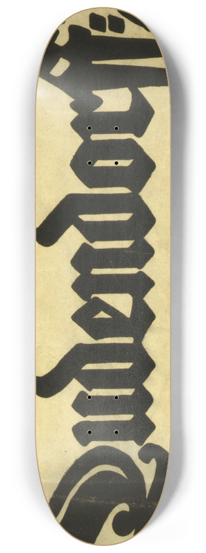 Lucian Bernhard - Jeder trage heute die Ludendorff-Nadel fr Kriegsbeschdigte 8.25 inch art skate deck