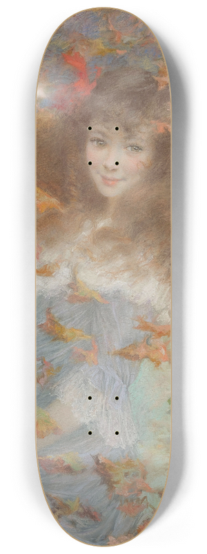 Lucien Lvy-Dhurmer - Portrait de Suzanne de Laborde, Comtesse Doria 8.25 inch art skate deck