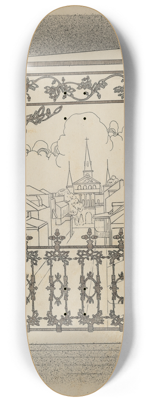 Lucien Verbeke - Iron Balcony 8.25 inch art skate deck