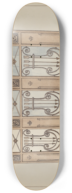 Lucien Verbeke - Iron Gate and Fence 8.25 inch art skate deck