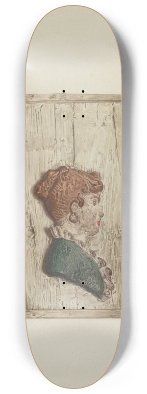 Lucille Chabot - Keystone from Ships Woodwork 8.25 inch art skate deck