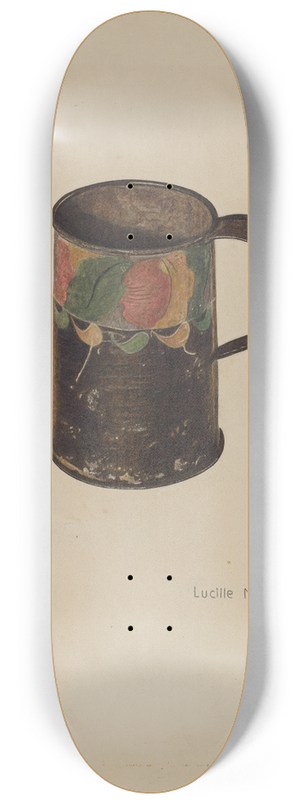 Lucille Manson - Tin Mug 8.25 inch art skate deck