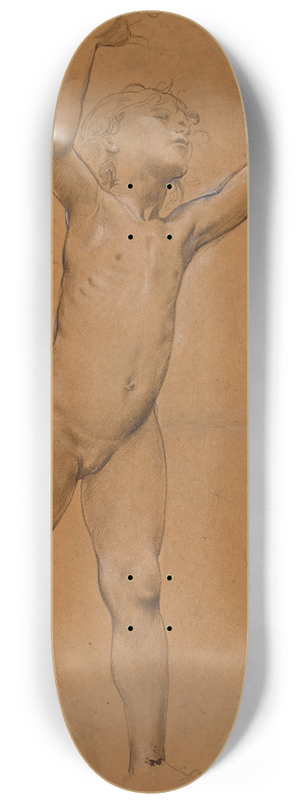 Luc-Olivier Merson - Etude de fillette nue 8.25 inch art skate deck Luc-Olivier Merson - Etude de fillette nue 8.25 inch art skate deck