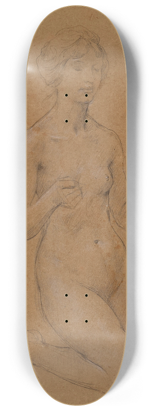 Luc-Olivier Merson - Femme nue agenouille 8.25 inch art skate deck Luc-Olivier Merson - Femme nue agenouille 8.25 inch art skate deck
