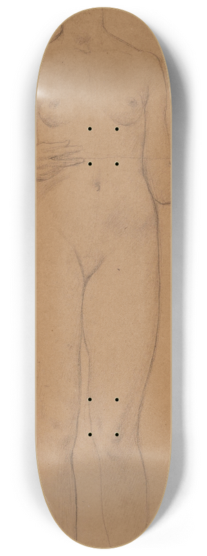 Luc-Olivier Merson - Jeune femme nue 8.25 inch art skate deck